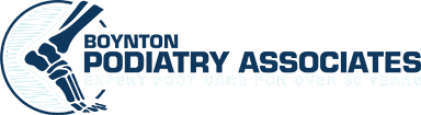 The image is a logo for Boynton Podiatry Associates.